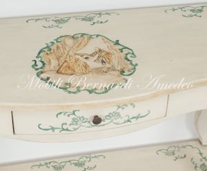 OC287 Consol Laccata Decori Legno Massello 04